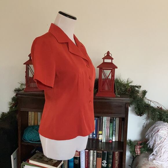 AGB Orange Short Sleeve Jacket, Size 4 - Picture 3 of 7